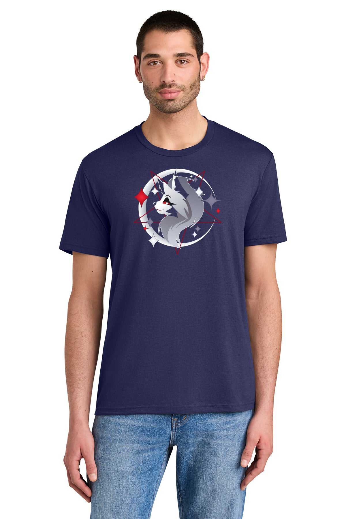 Crescent Moon Loona, Tri-Blend T-shirt